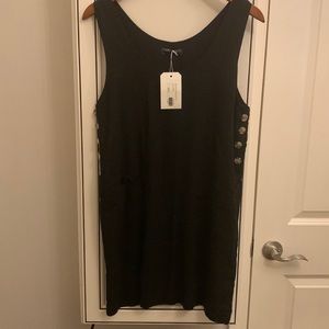 Black linen tank dress - never worn